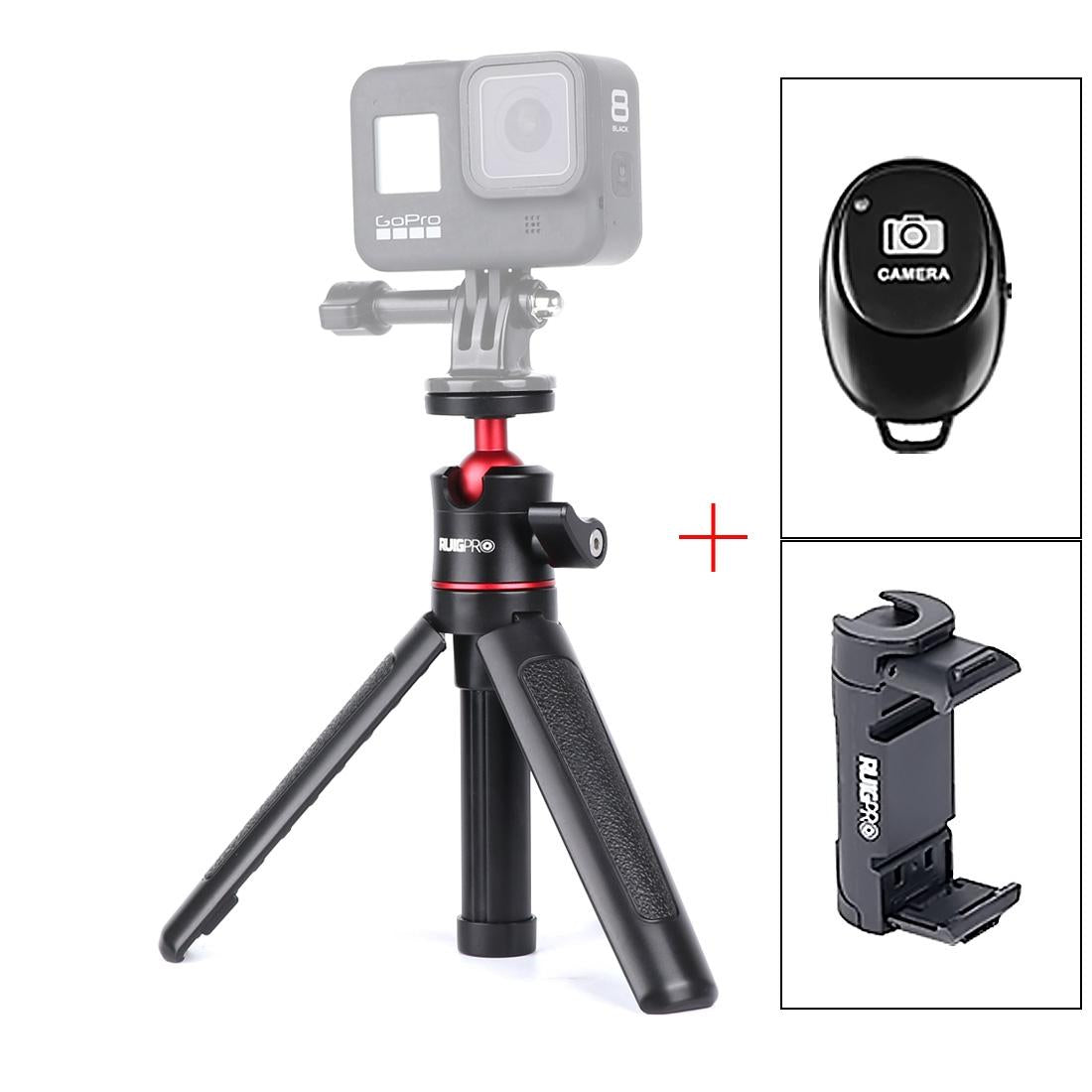 V562-B4410PLD-202504301325-00 Foldable Tripod Selfie Stick with Bluetooth Remote for Gopro Hero 12 - Image 1
