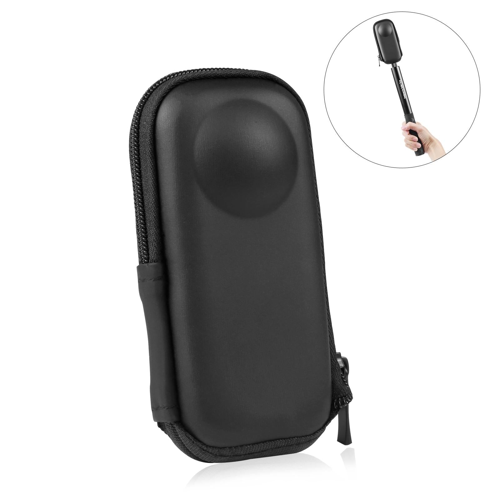 V562-B489UP-202503062155-00 Portable Storage Bag for Insta360 X4 Puluz Camera - Black - Image 1