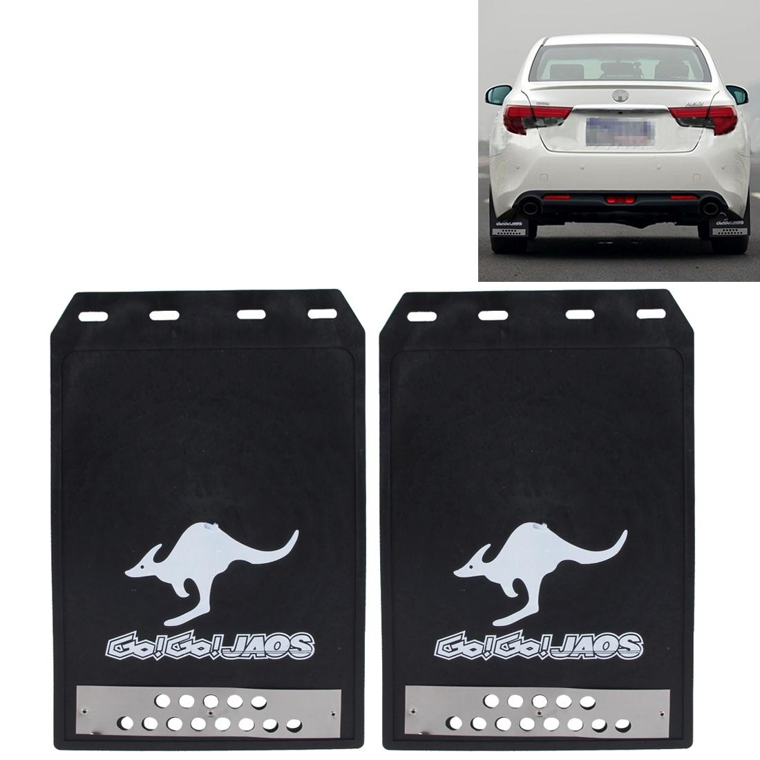 V562-B5150SMC-202502260845-00 Premium Heavy Duty Molded Splash Front And Rear Mud Flaps Fender Guard Medium Size Random Pattern Delivery - Black - Image 1