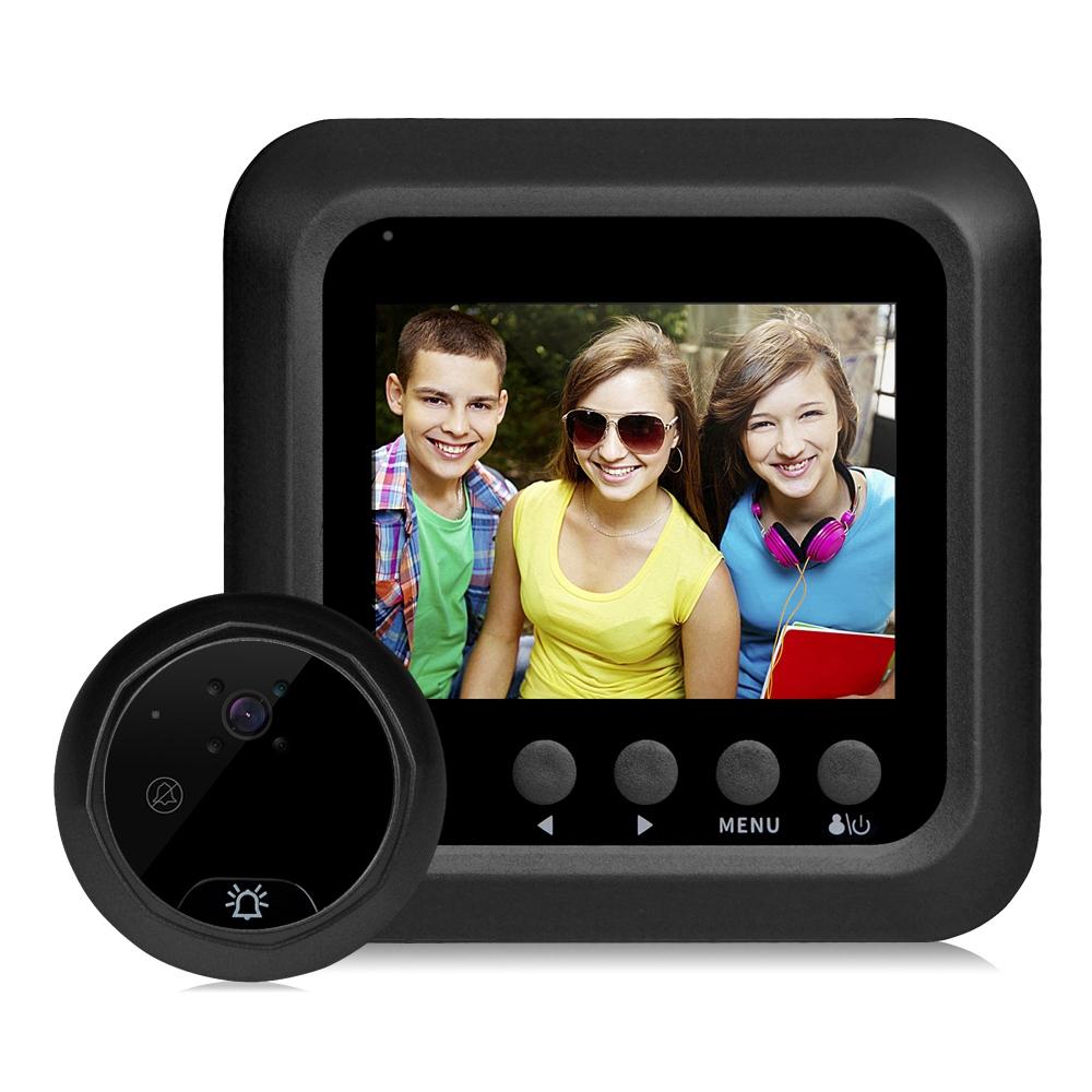 V562-B5521SCA-202505231507-00 2.4 Screen 2.0Mp Security Camera With Night Vision And Video Recording - No Disturb Peephole Viewer - Black - Image 1