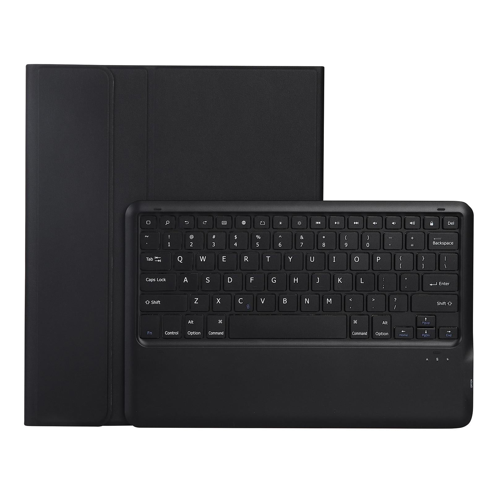 V562-B6091D6PI-202504291952-00 Ultra-Thin Detachable Bluetooth Keyboard Leather Case For Ipad Pro 12.9 2018 With Pen Slot - Black - Image 1