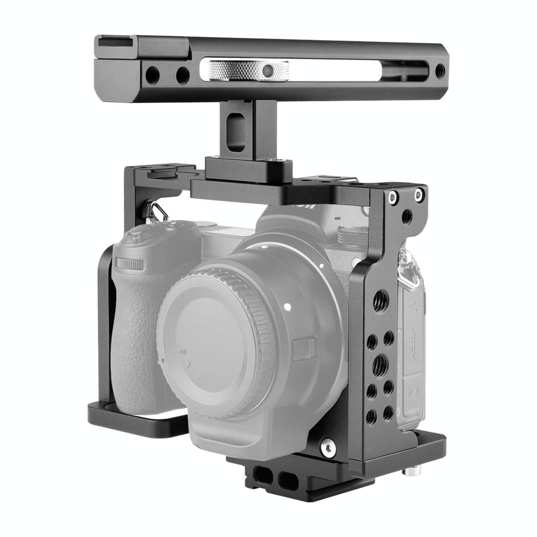 V562-B8001ACD-219999-00 Video Camera Cage Stabilizer With Handle For Nikon Z6 / Z7 - Black - Image 1