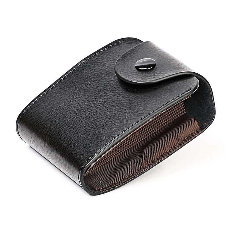 V562-B8165BCC-202503280232-00 Black Litchi Leather Card Holder Wallet Large Capacity - Image 1