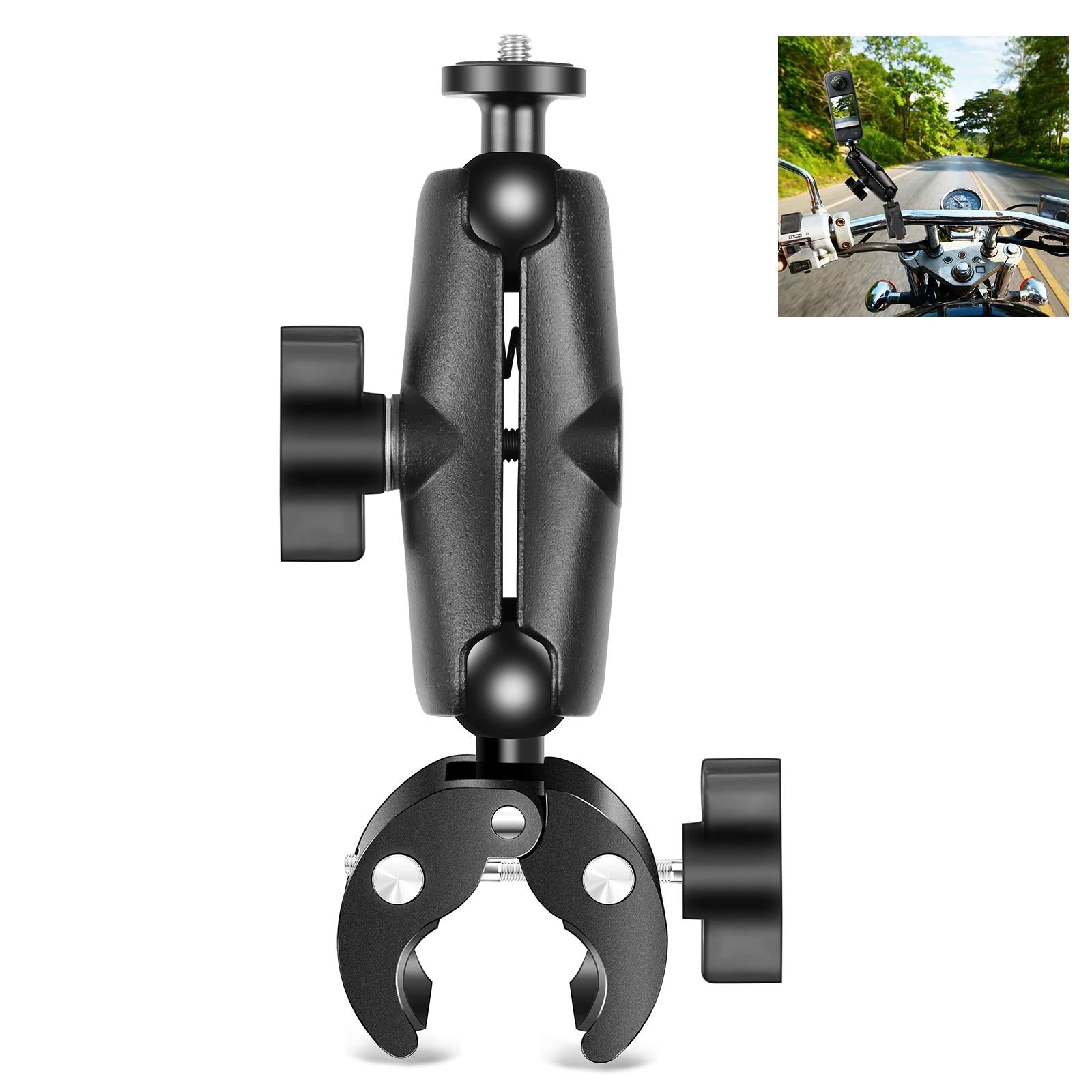 V562-B909UP-202505212006-00 Universal Motorcycle Handlebar Mount for Action Cameras - Image 1