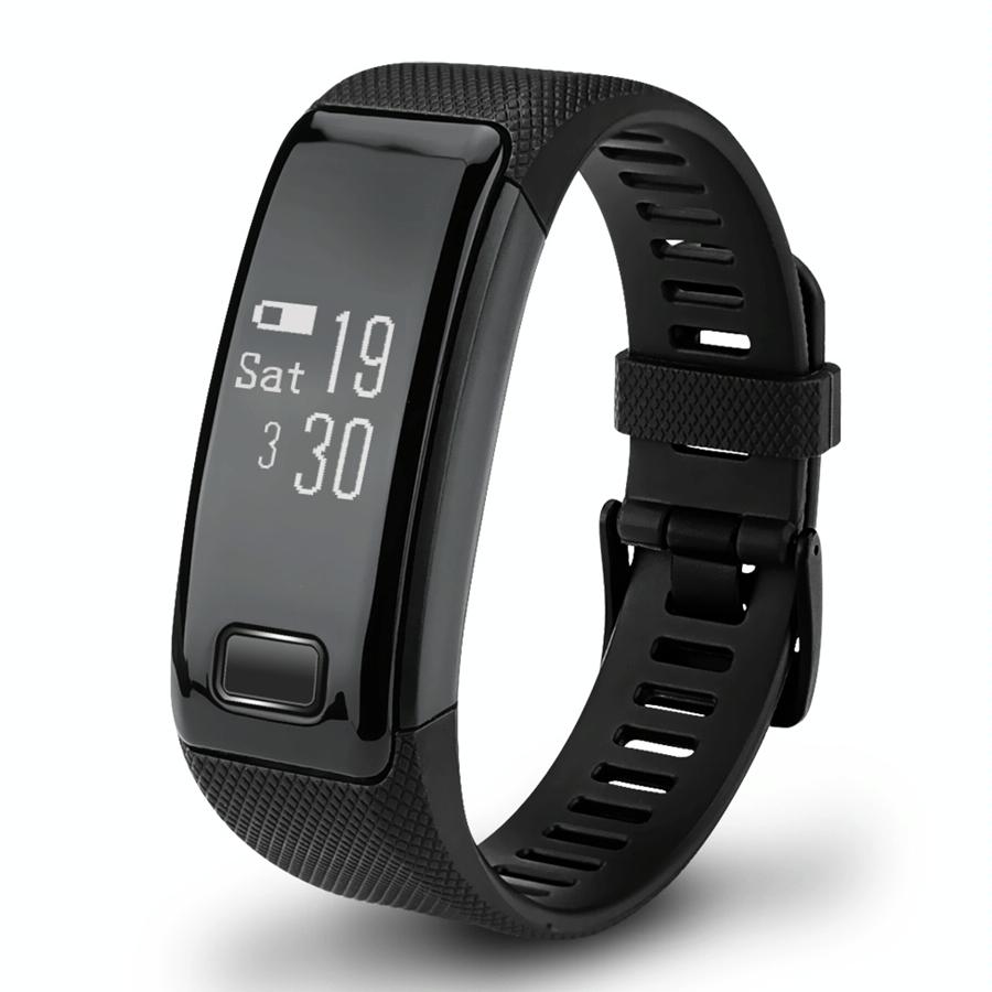 V562-B9978AW-202504252137-00 Smart Oled Bracelet - Waterproof Pedometer Bp Hr Blood Oxygen - Android / Ios - Black - Image 1
