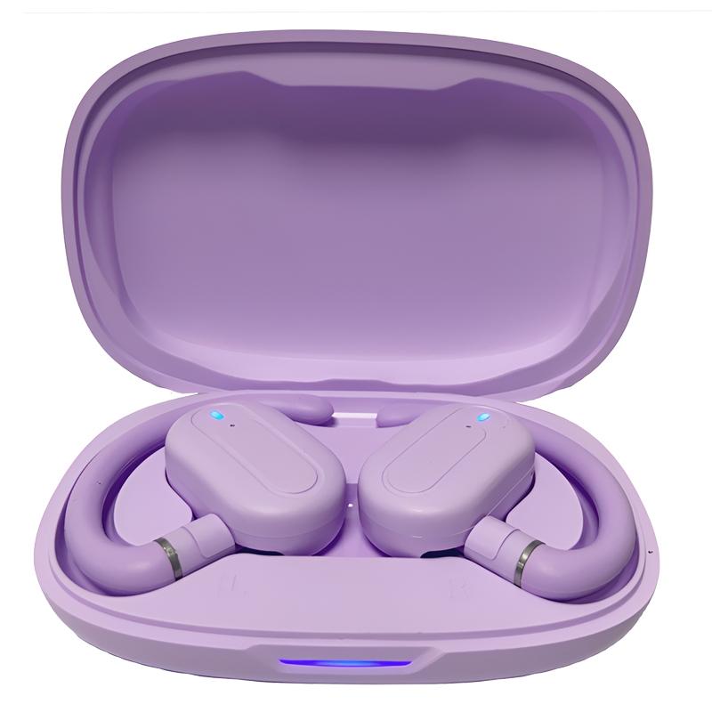 V562-C1017774060DBT-202505222045-00 Wireless Stereo Earphones with Charging Case - Outdoor Sound - Purple - Image 1