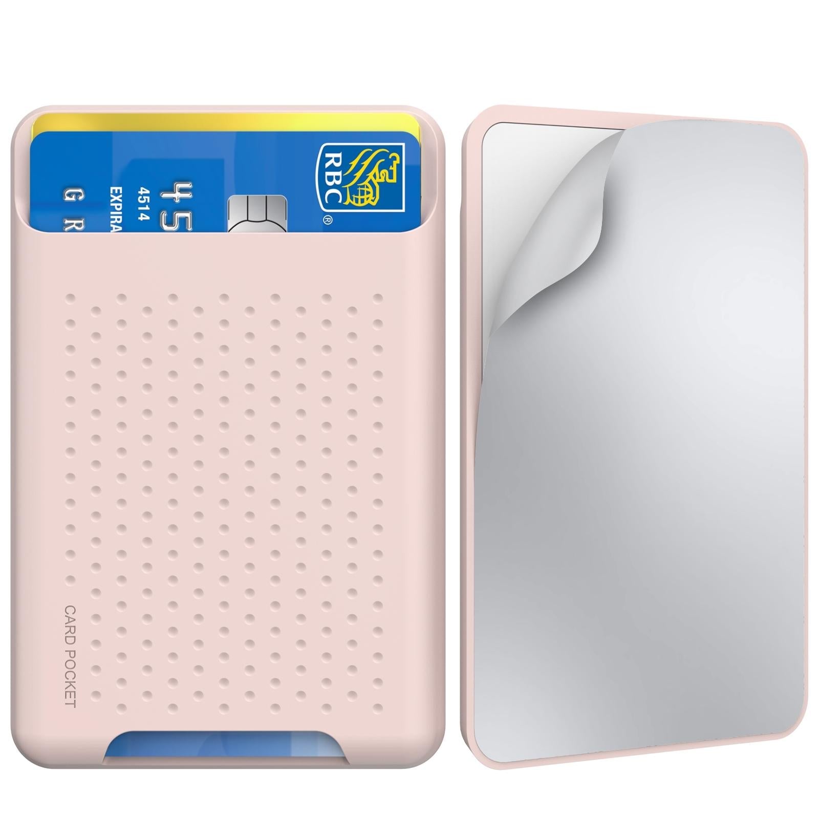 V562-C1035393060DBT-202503281926-00 Silicone Adhesive Card Case Pink - Image 1