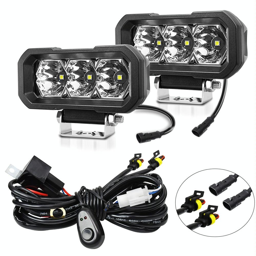 V562-C1048245060DBT-202503052005-00 40W 9V - 30V 5 Inch Waterproof 3 - Eye Headlight - Floodlight White Light - Image 1