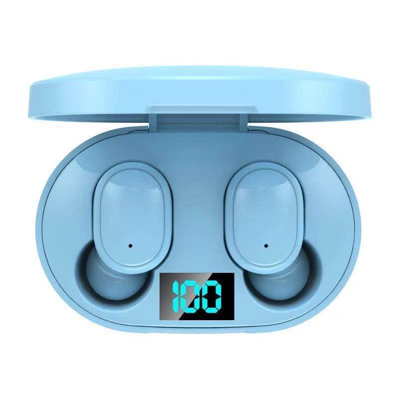 V562-C106155600ADE-202505261731-00 Wireless Bluetooth Earphones with E6s Led Display - Tws - Blue - Image 1