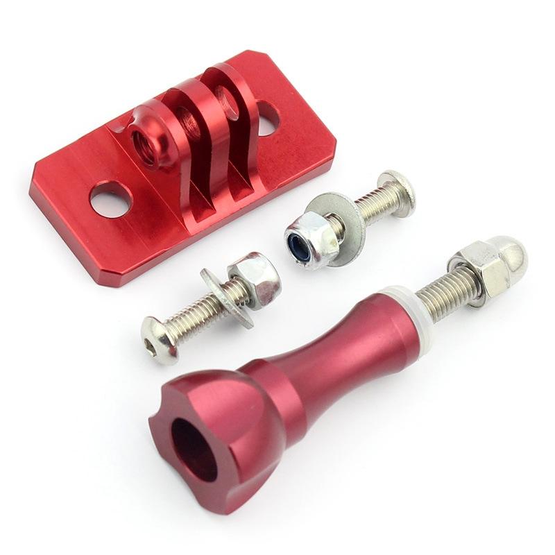 V562-C1066965950DBT-202502241620-00 Helmet Mount Adapter for Aluminum Tripod Head for Gopro - Red - Image 1