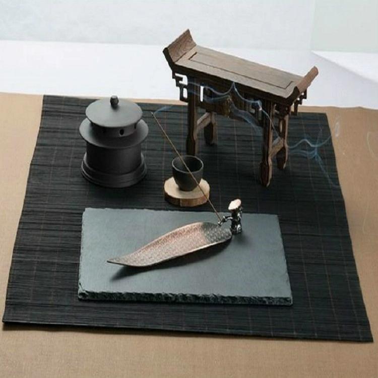 V562-C107091550DBT-202503041651-00 Large Sandalwood Incense Sticks with Leaf Ornaments - Red Copper - Image 1