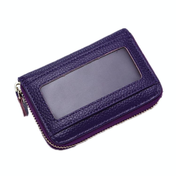 V562-C1083122750DBT-202503280237-00 Multi Position Zipper Organ Card Holder Versatile Business Accessory - Purple - Image 1