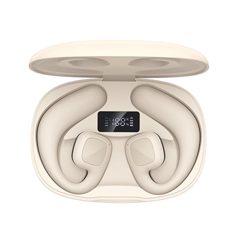 V562-D101568500ADE-202502241515-00 Wireless Tws Bluetooth Earbuds with Air Conduction Technology - Khaki - Image 1
