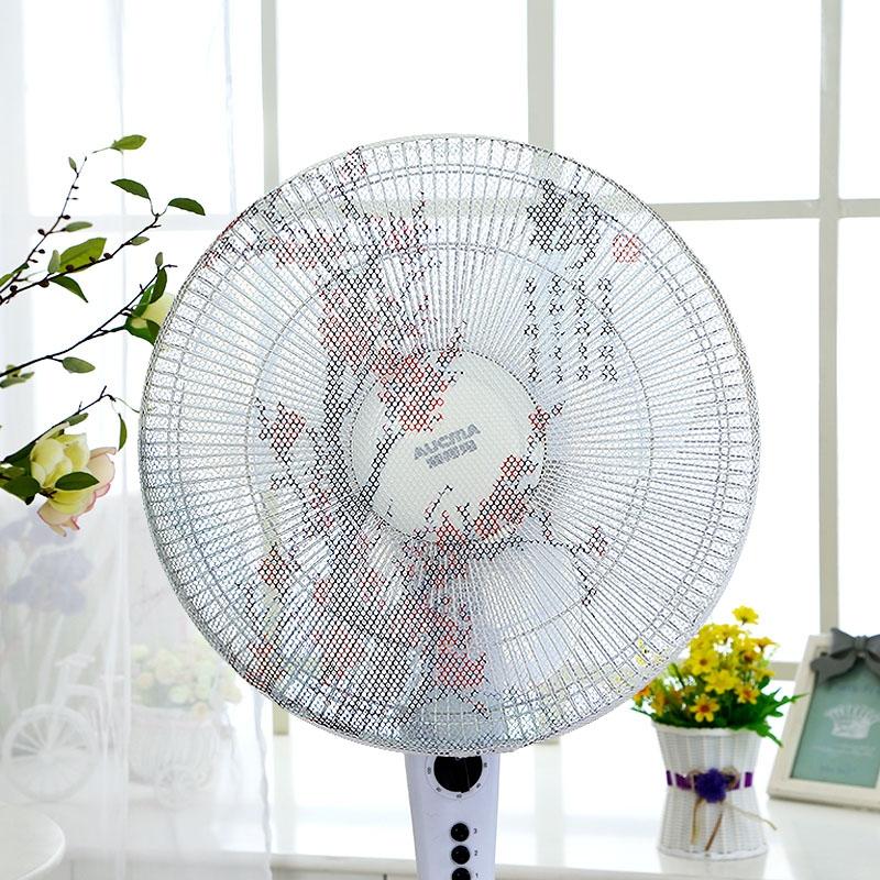 V562-D1023610040DBT-202503031725-00 Electric Fan Safety Net Cover - Anti-pinch Dustproof - Red Plum - Image 1