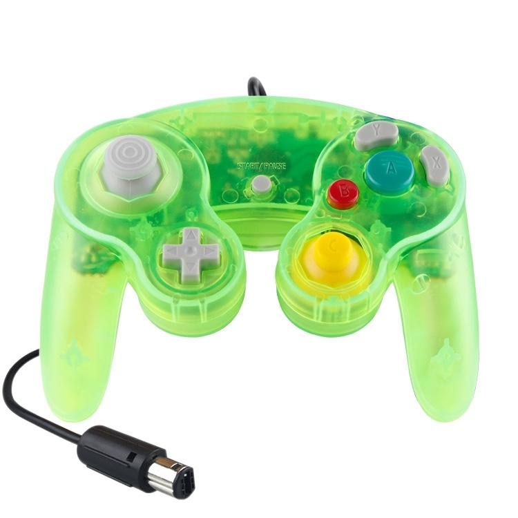 V562-D1026102750DBT-202503201936-00 5 Piece Wired Game Controller for Nintendo Ngc - Water Green - Image 1