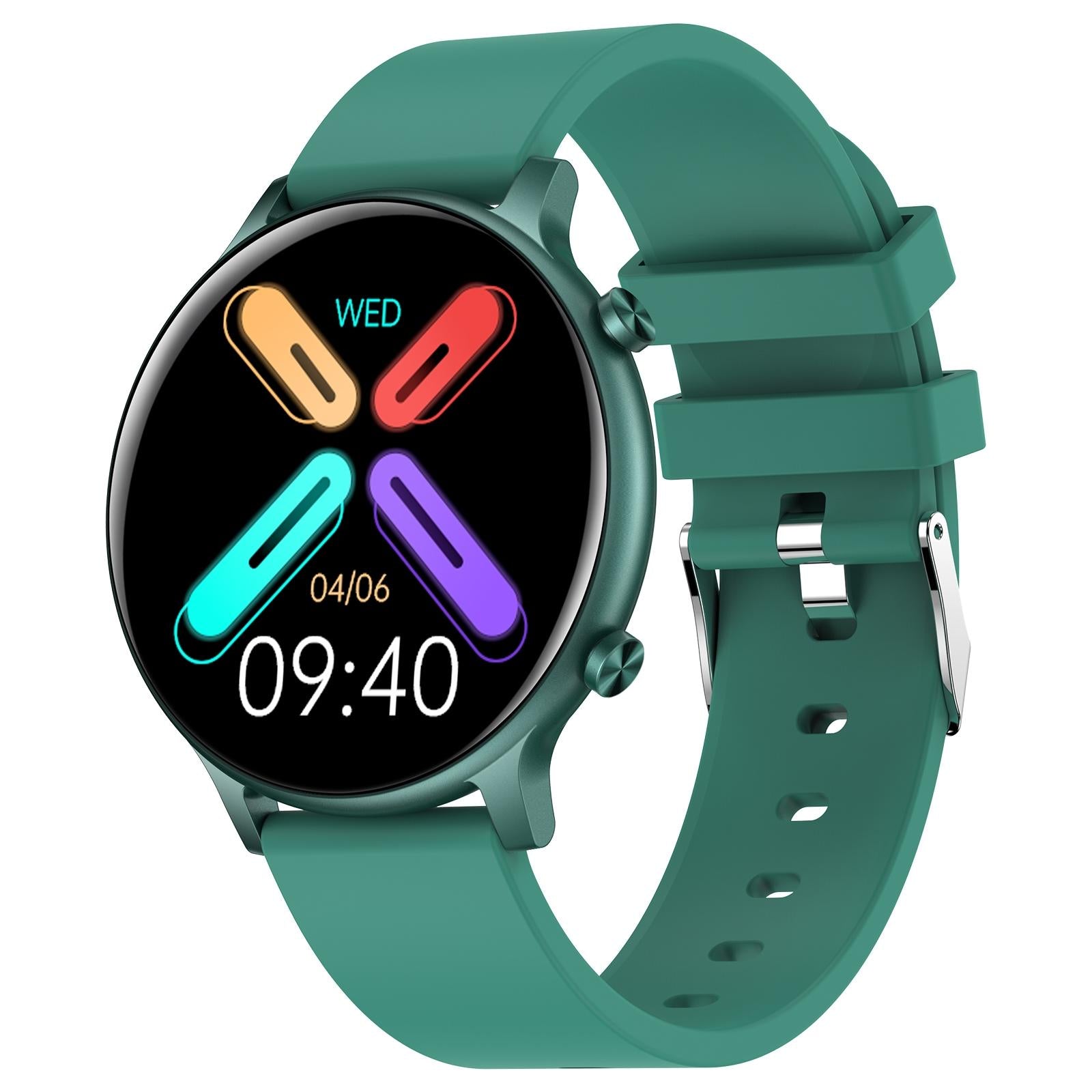 V562-D103003400ADE-202504251930-00 1.32 Inch Waterproof Smart Watch With Bluetooth Calling & Sleep Monitoring - Green - Image 1