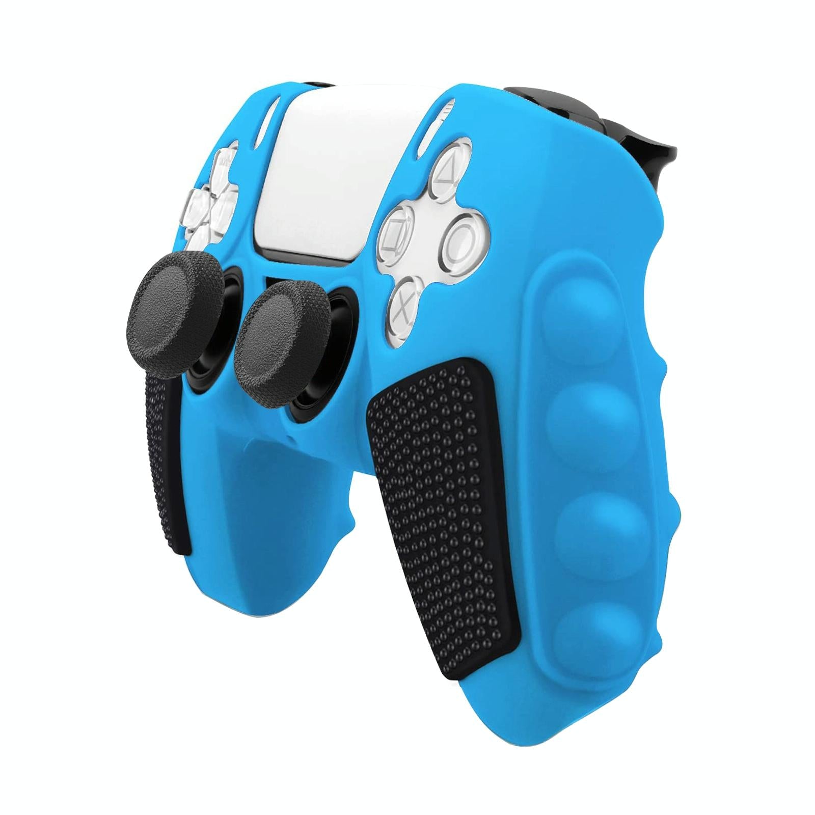 V562-D104627600ADE-202504182004-00 Silicone Gamepad Cover for Sony Ps5 - no Rocker Caps - Blue Black - Image 1