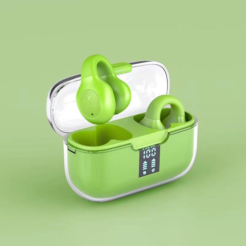 V562-D106729500ADE-202505261840-00 Wireless Bone Conduction Earbuds with Noise Reduction - Green - Image 1