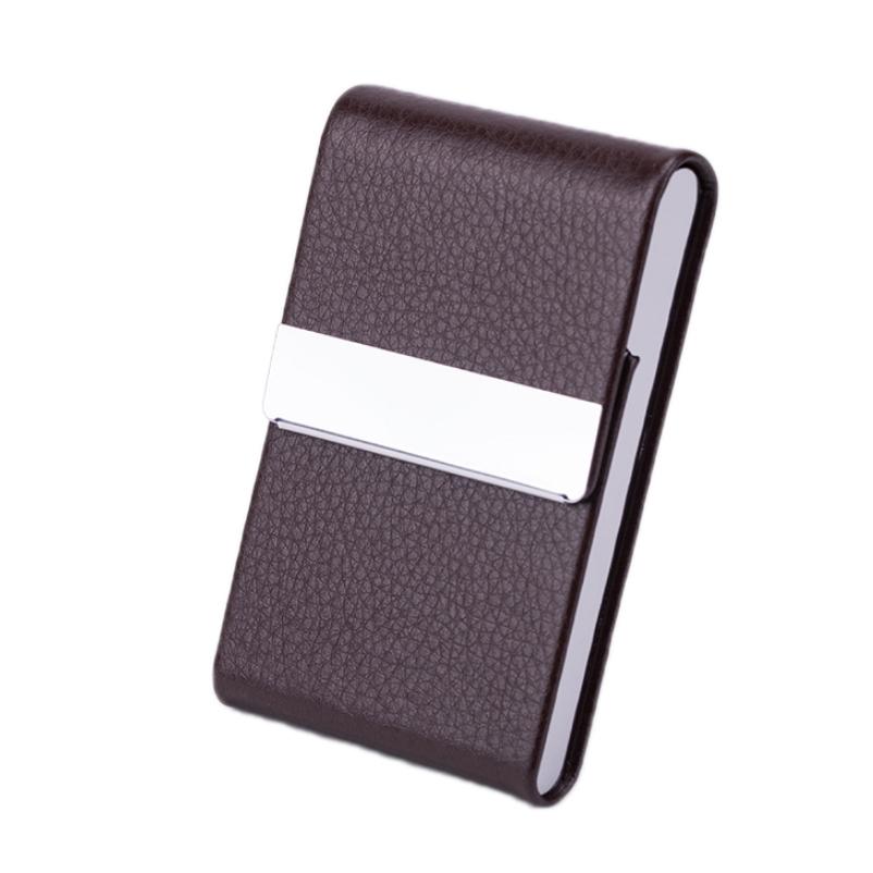 V562-D1069912750DBT-202503281937-00 Business Card Case For Advertising Fits Most Cards - Brown - Image 1