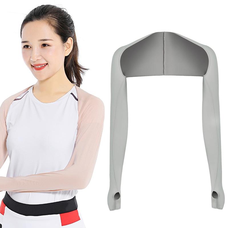 V562-D1070462060DBT-202503041726-00 Sun Protection Golf Shawl Sleeves for Outdoor Sports and Cycling - Grey - Image 1