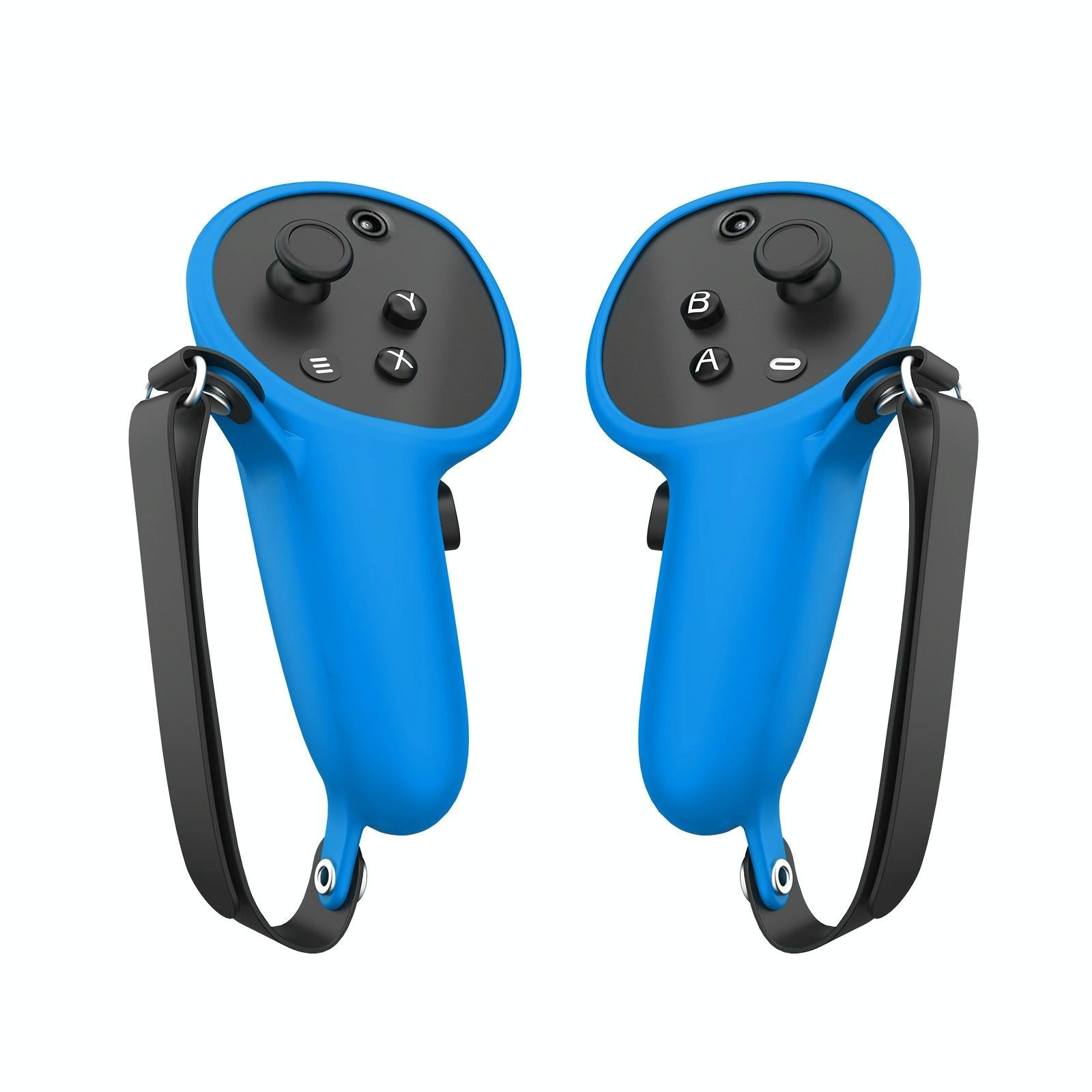 V562-D1075003060DBT-202503052036-00 Pair of Silicone Vr Handle Cases for Meta Quest Pro - Blue - Image 1