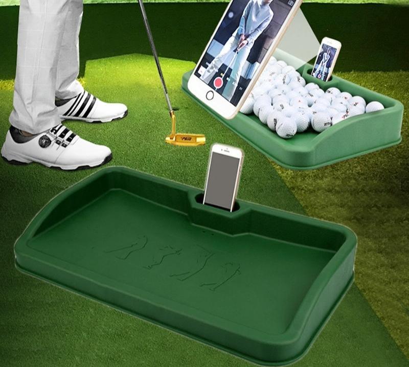 V562-DA21641741YZ-202503041746-00 Black Character Pattern Golf Service Box with Phone Stand - 100 Balls - Green Character - Image 1