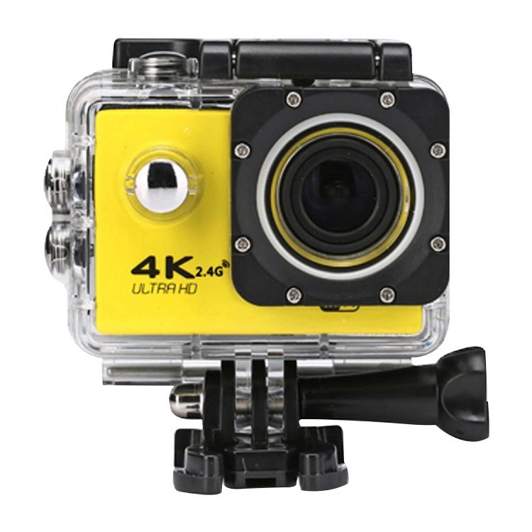 V562-E107346650DBT-202502241258-00 Waterproof 4k Action Camera for Cycling and Diving - Yellow - Image 1