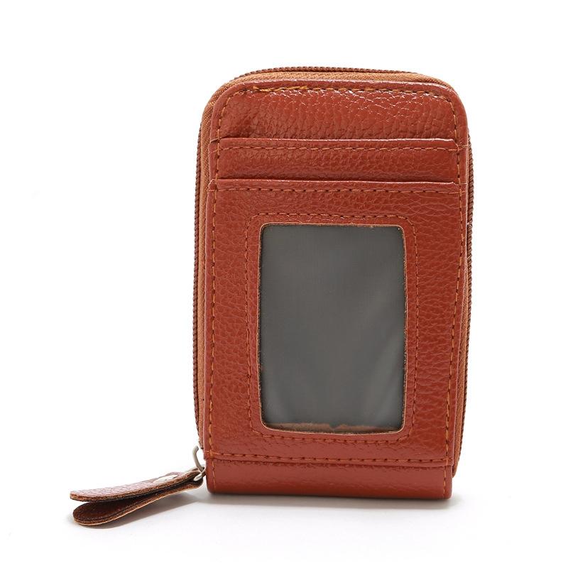 V562-E1099965950DBT-202503280220-00 Woven Mini Coin Purse For Ladies Student Id & Card Holder - Khaki - Image 1