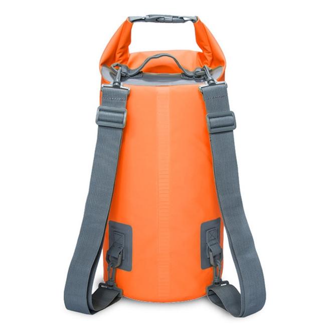 V562-E1585GO-202504251505-00 Waterproof Dual Shoulder Dry Bag 50L Capacity - Orange - Image 1