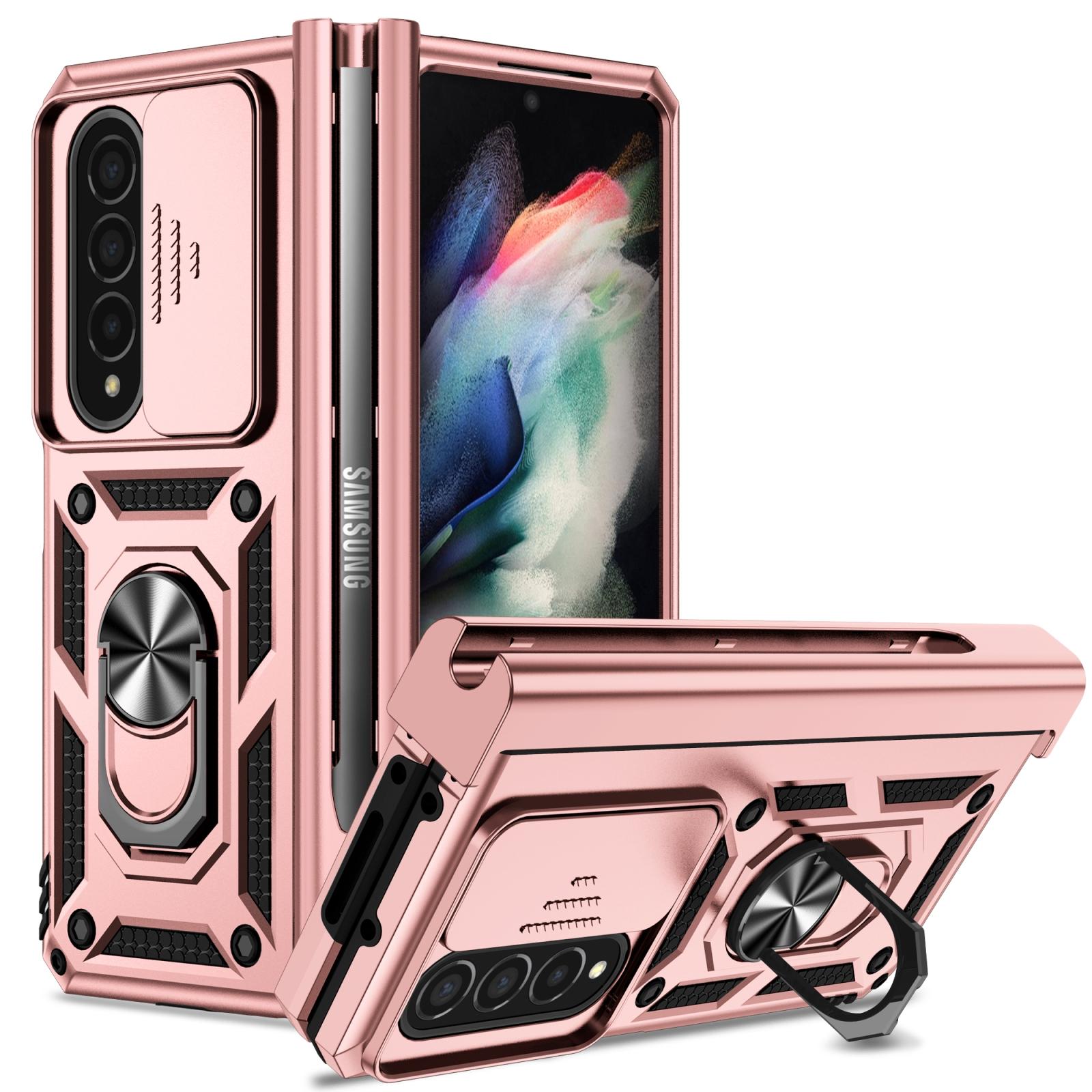V562-E403449400ADE-202505211945-00 For Samsung Galaxy Z Fold4 5G Secure Sliding Case - Rose Gold - Image 1