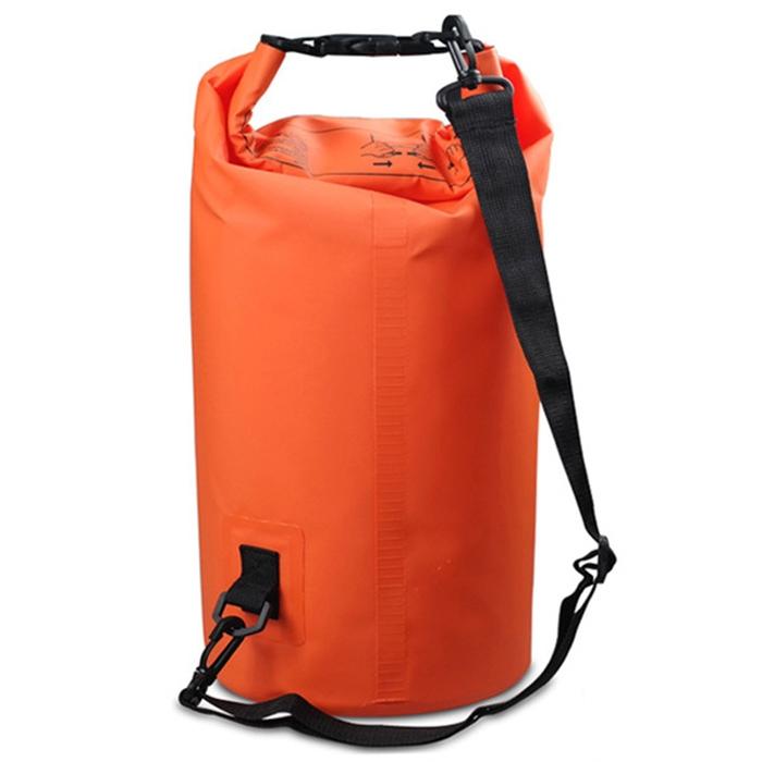 V562-E5985GO-202504251753-00 Waterproof Double Shoulder Bag Dry Sack 20L Capacity - Orange - Image 1