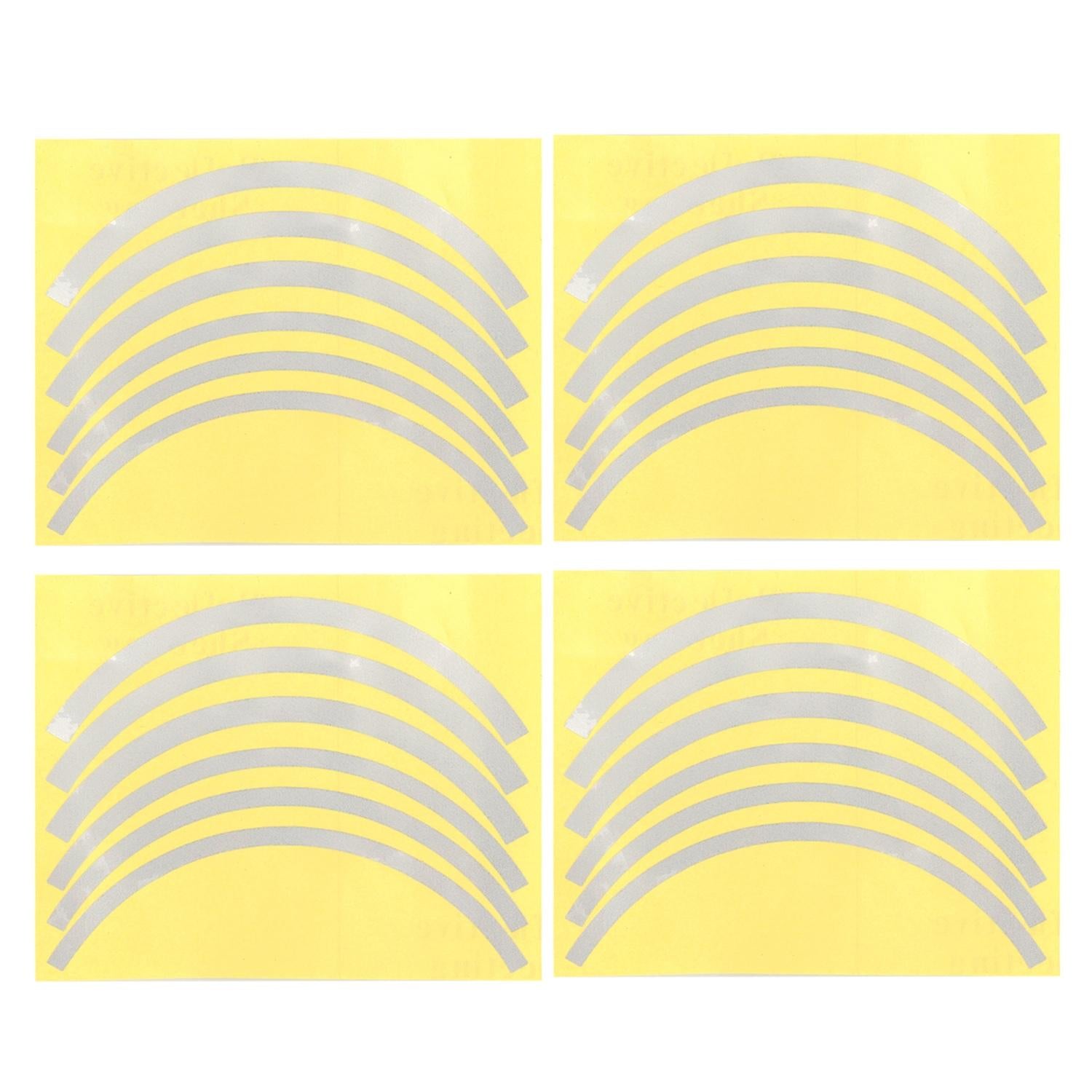 V562-F1063242060DBT-202505291152-00 Blue Wheel Hub Sticker Set for Scooter / Bike / Electric Vehicle 2 Pcs - White - Image 1