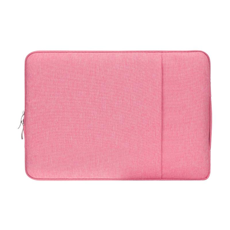 V562-F1965BL-202504022037-00 Denim Business Laptop Liner Bag for Tablets - Pink - Image 1
