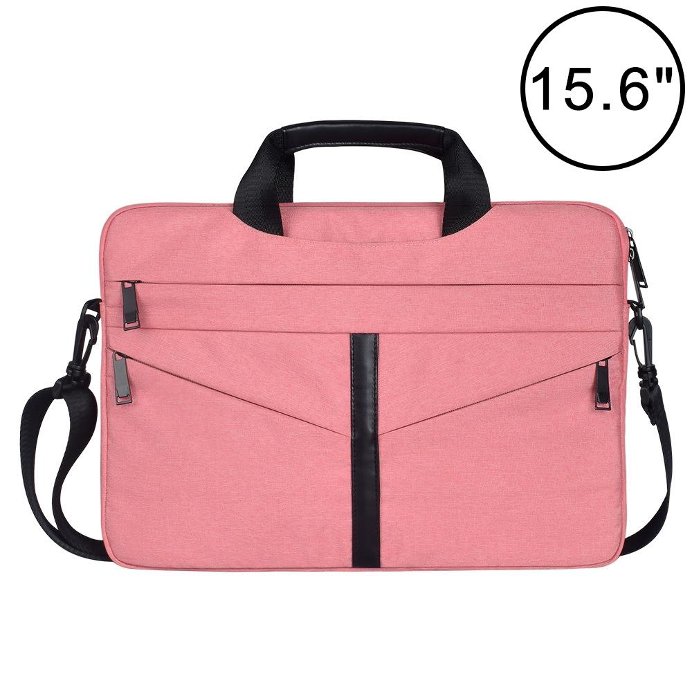 V562-F2070BL-202503202010-00 Stylish Zipper Laptop Bag With Shoulder Strap - Durable & Breathable - Pink - Image 1