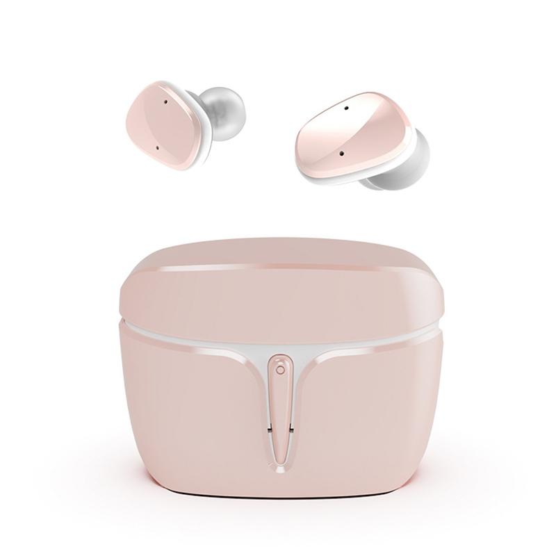 V562-F8211D6PI-202505222001-00 Waterproof True Wireless Bluetooth Earphones - Sports 5.0 - Pink - Image 1