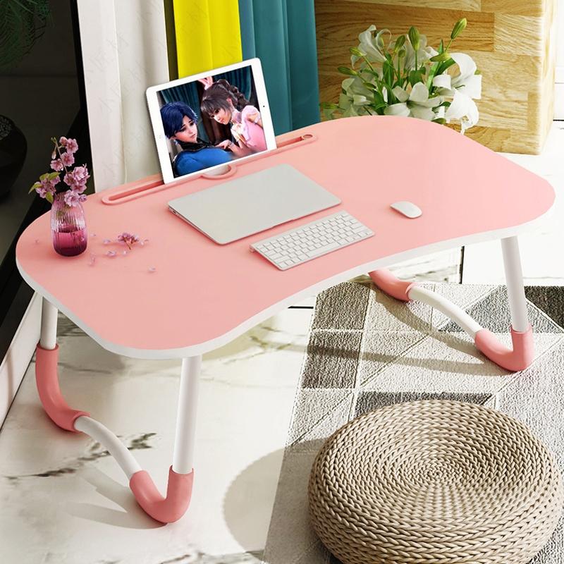 V562-F9220CH-202502271905-00 Portable Laptop Desk Stand - Foldable & Non-slip - Pink - Image 1