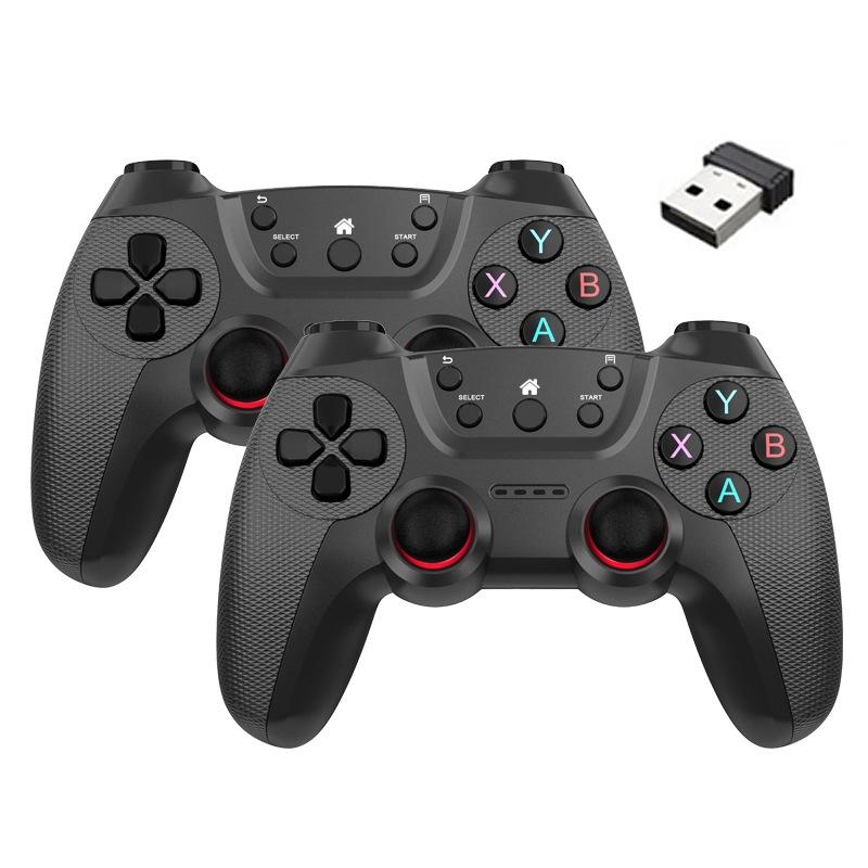 V562-G1072953060DBT-202505201337-00 2.4g Wireless Controller for Pc Linux Android Tvbox - Supports Dual Connection - Battle Gray - Image 1