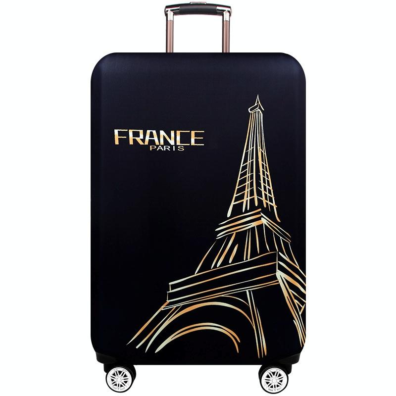 V562-G2057592060DBT-202502281706-00 Medium Elastic Luggage Cover - Thick Wear-resistant Anti-dust Protection - Paris Tower - Image 1