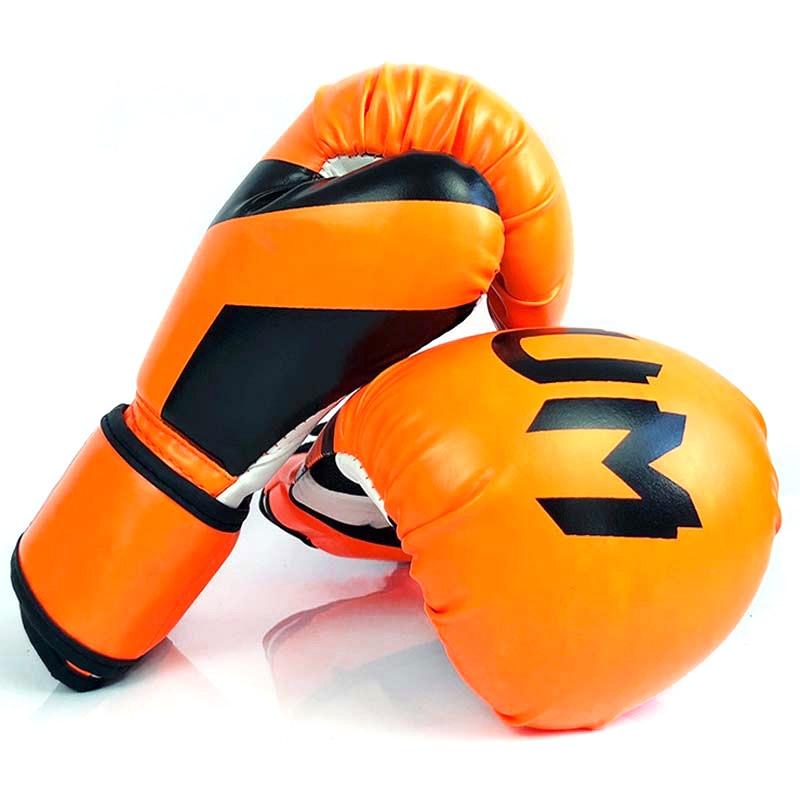 V562-G2092663450DBT-202503072135-00 Professional Boxing Gloves For Adult Training - 10Oz Muay Thai Fighting - Fluorescent Orange - Image 1