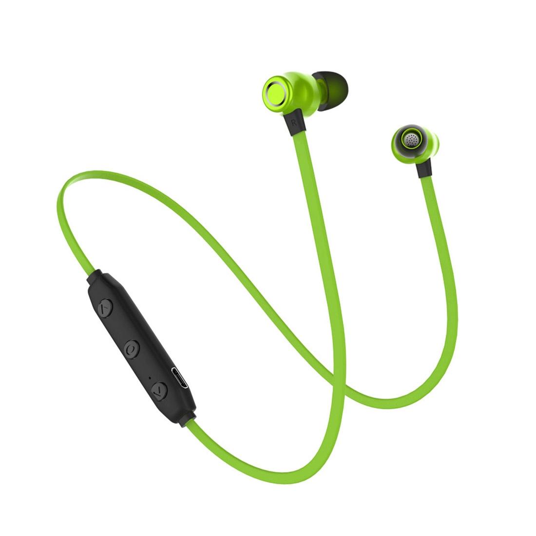 V562-G5684P8PI-202505261848-00 Waterproof X5 Sports Bluetooth Earbuds with Magnetic Design - Green - Image 1