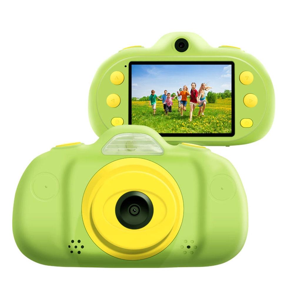 V562-G6290ACD-202502241525-00 8mp Dual-lens Children Camera with 2.4 Screen Supports 32gb Tf Card - Green - Image 1