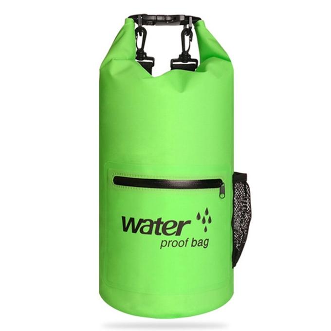 V562-G9585GO-202504251752-00 Waterproof Dual Shoulder Strap Dry Bag 10L Capacity - Green - Image 1