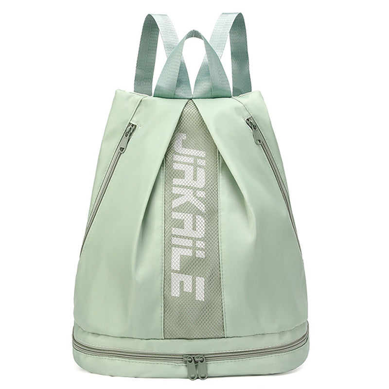 V562-GU23-J640GREEN-202503261941-00 Vibe Geeks Water Resistantion Sports Backpack Gym Bag with Shoes Compartment - Green - Image 1