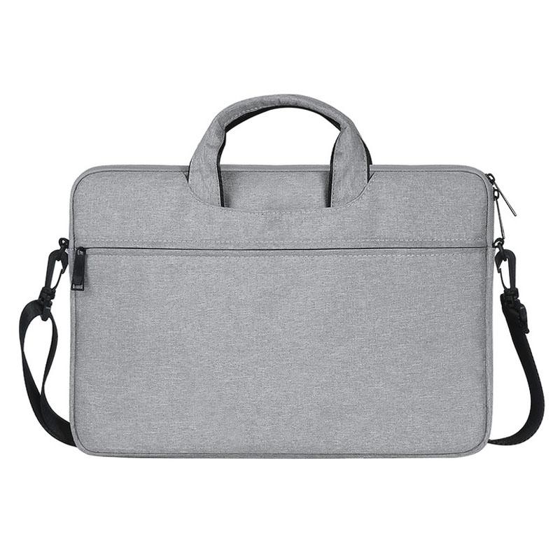 V562-HL5025BL-202502282126-00 Hidden Portable One-shoulder Handbag for 14.1 Laptops - Waterproof Oxford Cloth - Light Grey - Image 1