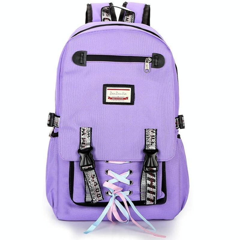 V562-I1008600550DBT-202505271301-00 Anti-theft Usb Backpack for Sports and Leisure - Purple - Image 1