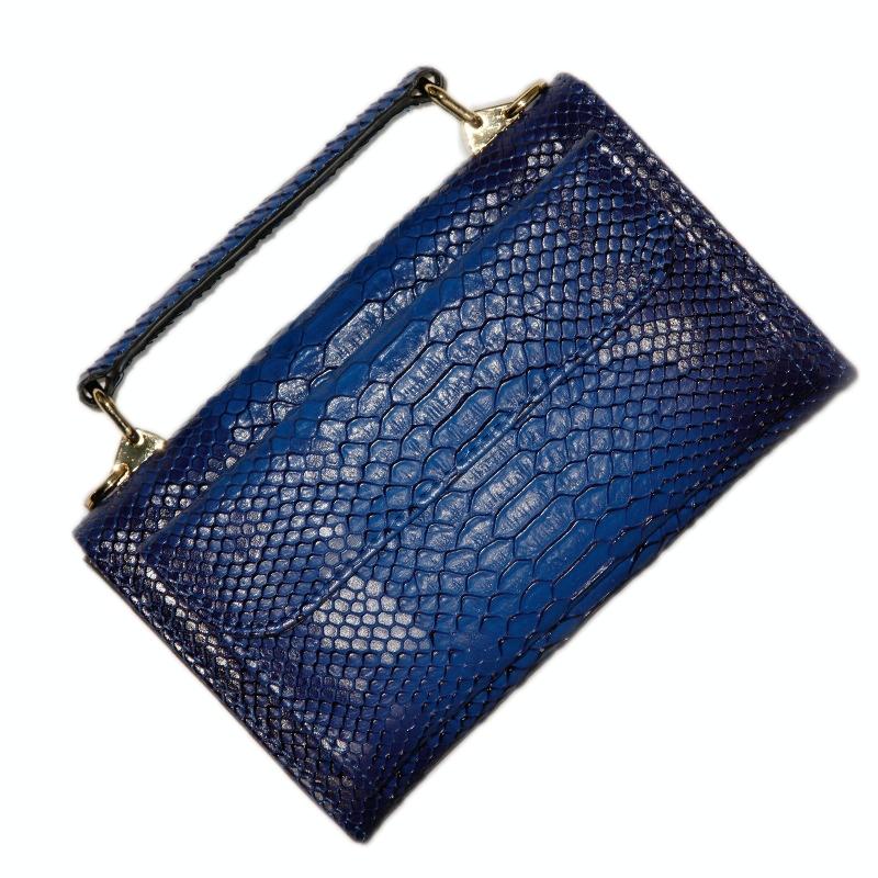 V562-I1059823060DBT-202504251605-00 Versatile Lady Crossbody Wrist Bag - Multi-functional - Snake Pattern Blue - Image 1