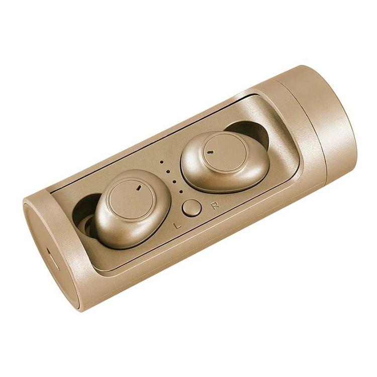 V562-J3681D6PI-202505231822-00 Wireless Touch Bluetooth Headset with Magnetic Charging - Automatic Pairing - Gold - Image 1