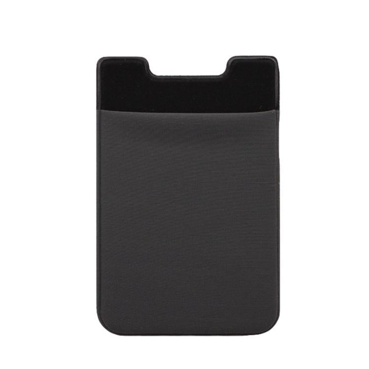 V562-L1035535850DBT-202503280246-00 Lycra Phone Card Holder Stretch Back Sticker Wallet For Cards Bus Pass Bank Fits Most Phones - Dark Gray - Image 1