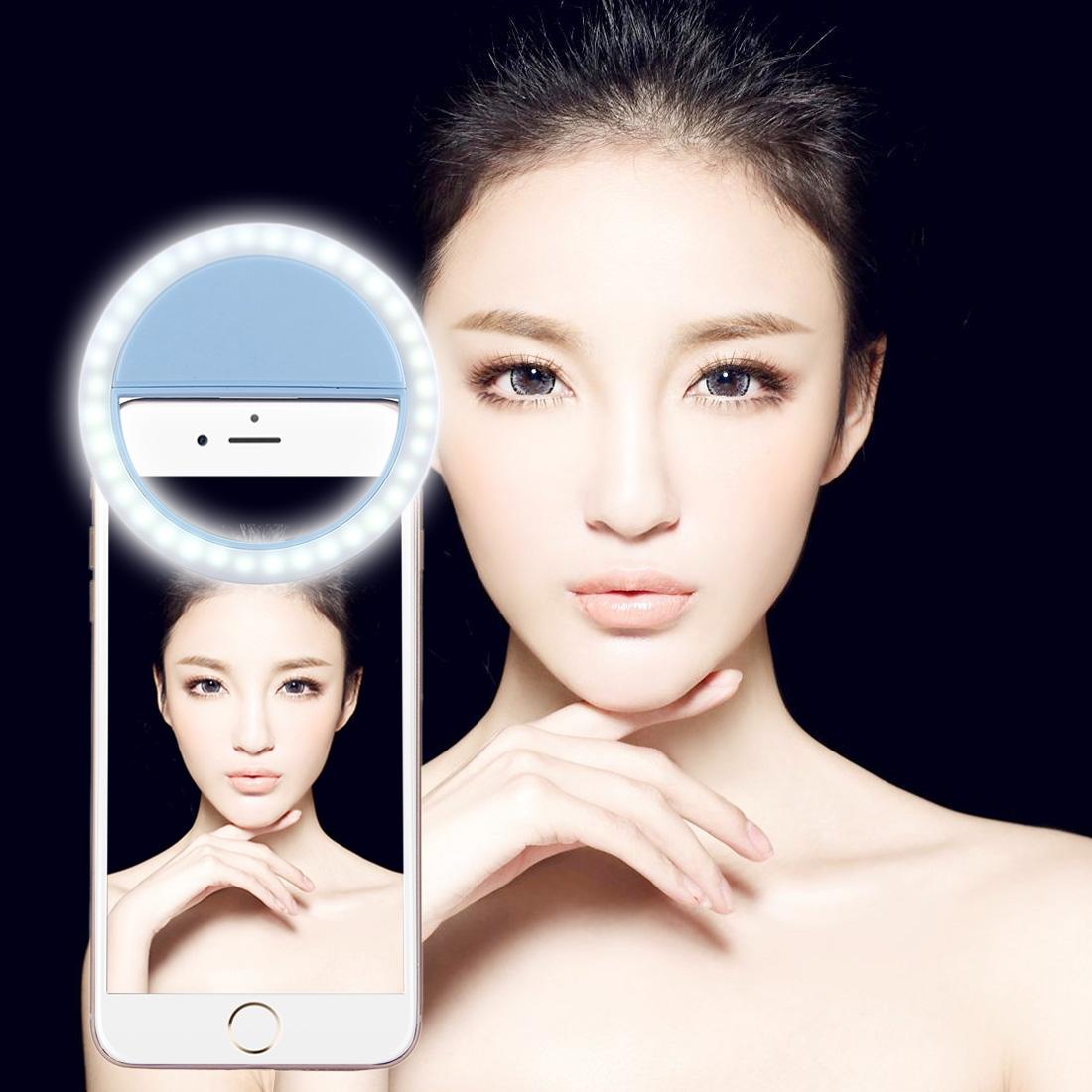 V562-L4930G6PI-202502241435-00 Adjustable Clip Beauty Light for Smartphones - Usb Cable - Blue - Image 1