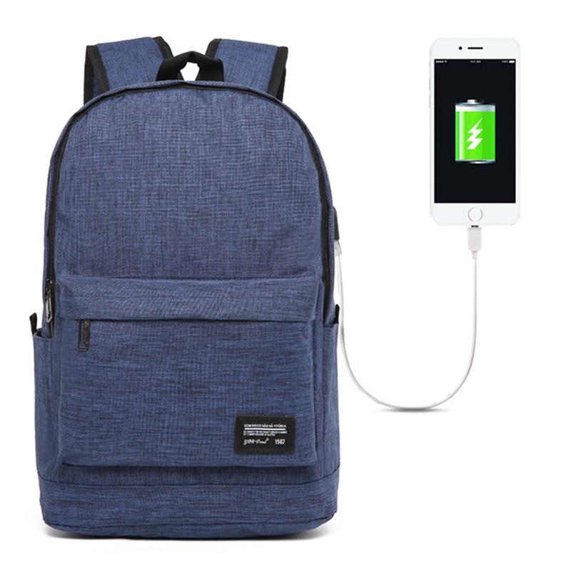 V562-L5217CH-202502281936-00 Multi-function Laptop Backpack with Usb Port - Fits 15.6 Devices - Oxford Cloth - 45x31x16cm - Blue - Image 1